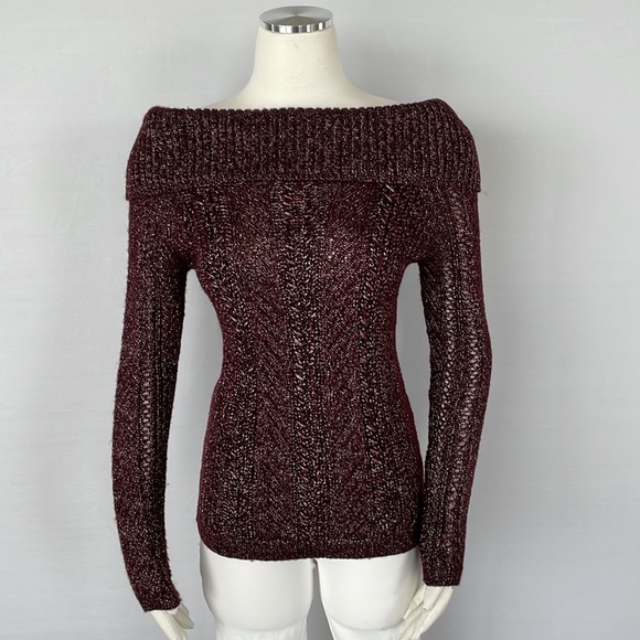 WHBM At The Shoulder Bow Back Sweater XS - Picture 5 of 16